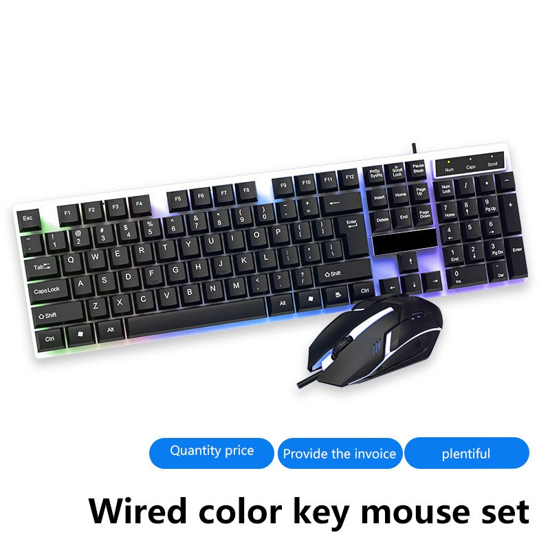 Wired Gamer Keyboard USB Connection Mechanical Keyboard Hybrid Sandwich Backlit Gaming Keyboard 104 Keycaps For Notebook PC