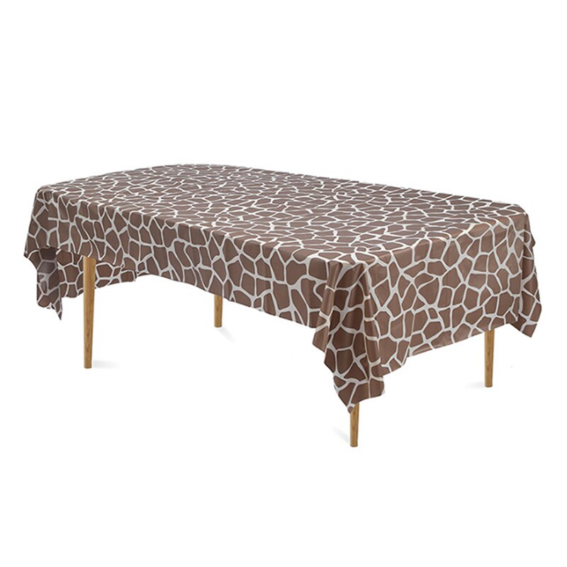 Tablecover Tablecloth Transparent Plastic Cover For Dining Table Cloth Mantel PVC Waterproof Tablecloth Rectangular Oilcloth: Deer Pattern