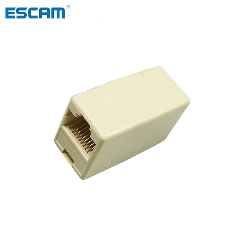 ESCAM CAT5 CAT5e Ethernet Adapter 8P8C RJ45 Connector Network Extension Cable Adapter for Ethernet Cable Female to Female