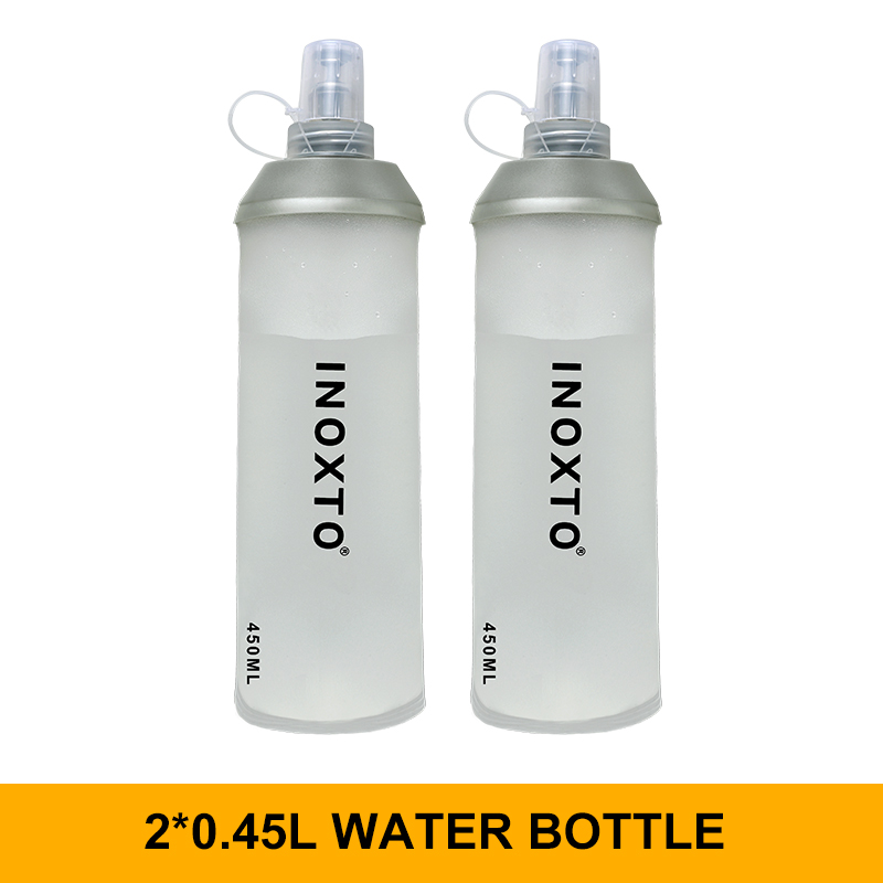 Inoxto Lichtgewicht Running Rugzak Hydratatie Vest, Geschikt Voor Fiets Marathon Wandelen, ultra-Licht En Draagbare 2.5L: 450ml kettle