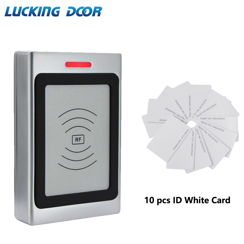 RFID Reader Access Control Card Reader Machine 125Khz RFID Proximity Entry Door opener IP67 Waterproof 10000 user WG 26/34: AC 10 ID card