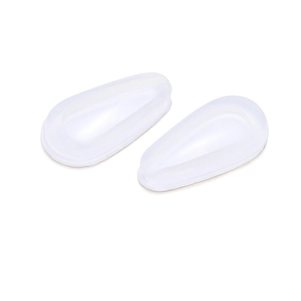 5 Pair Adhesive Eye Glasses Nose Pads D Shape Stick On Anti-slip Soft Silicone Adhesive Nose Pads For Eyeglasses Sunglasses: White-5Pair