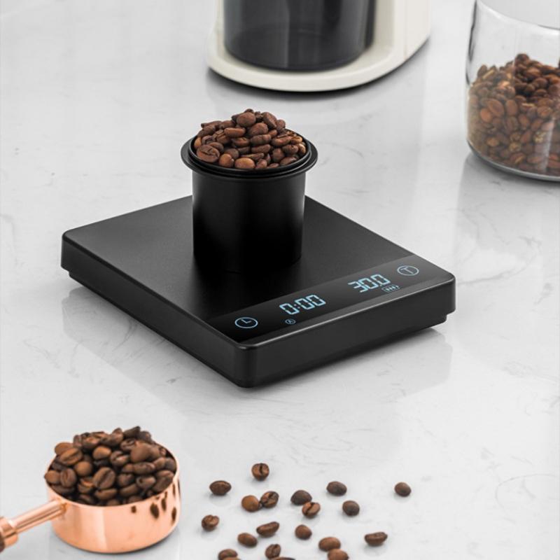 2/3kg / 0.1g Coffee Electronic Scale LED Digital Scale Hand-made Coffee Weighing With Timer Scale Household Bar Kitchen Scale