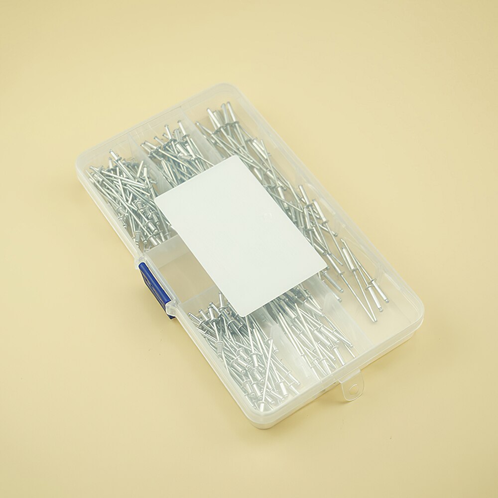 250pcs Durable Stainless Steel Round Head Blind Rivets Fastener Center Steel Wire Nail And Brad Assortment Kit Welding Screw Set