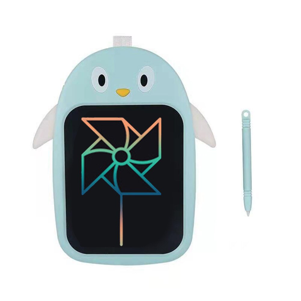 8.5 Inch Digital LCD Electronic Writing Board Color Graffiti Drawing Board Writing Board Smart And Erasable, Thin And Portable: Blue