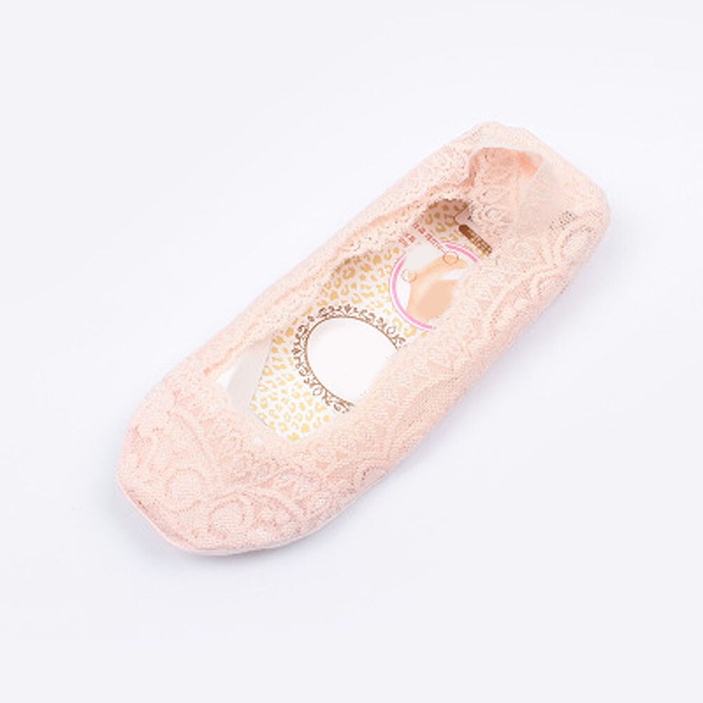Spring Summer Women's Socks Lace Thin Non-Slip Silicone Invisible Girls Woman Ankle Socks Peas Shoes Low Cut Socks: 13