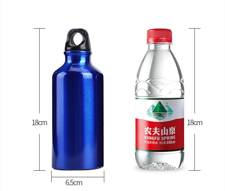 400 ml draussen Sport Wasser Wasserkocher tragbar Aluminium Single Schicht kalt Wasser Tasse Männer Frauen Reiten Wandern Camping Wasser Flasche