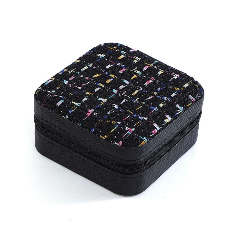 Boîte de rangement de bijoux Portable, boîte de rangement de bijoux de voyage élégante avec Solution à plusieurs compartiments pour femmes: YELLOW