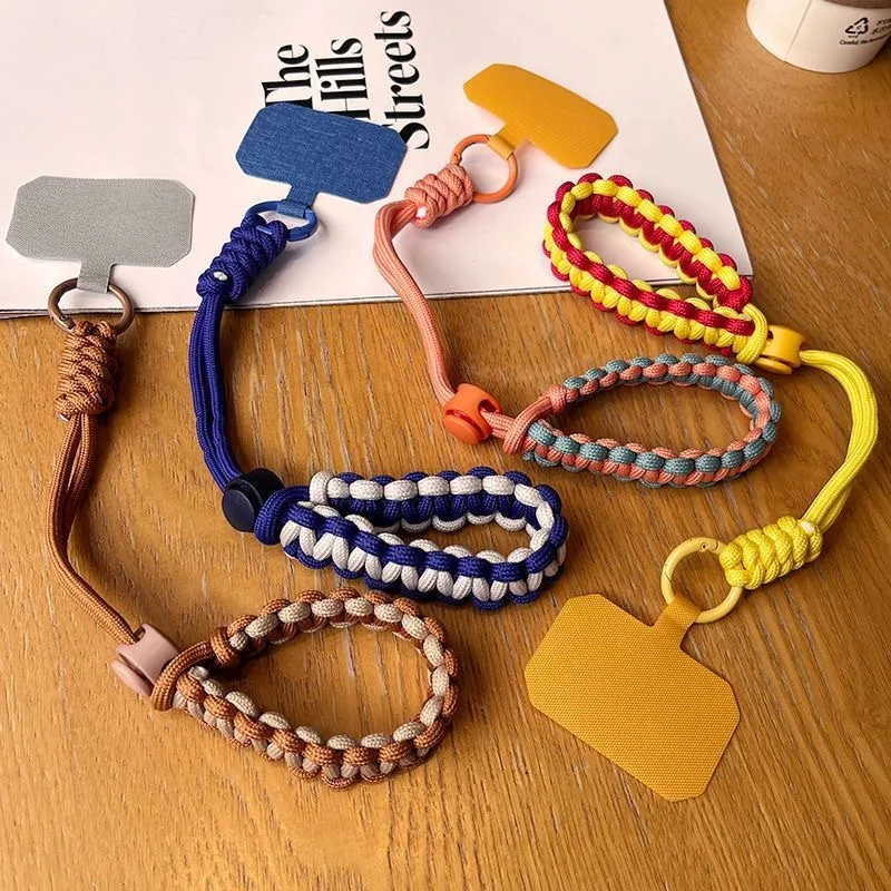 Cute Mobile Phone Lanyard Hanging Decoration Can Be Carried Twist Rope Anti-loss Pendant Strong Wrist Short Straps Band