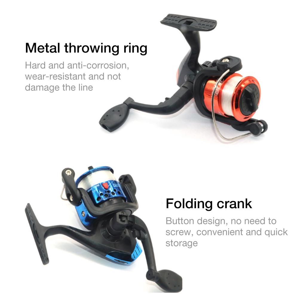 Portable Mini Telescopic Fishing Pole With Reel Bait Box Fishing Rod Kit For Children Kids Fishing Tackle Accessories De Pesca