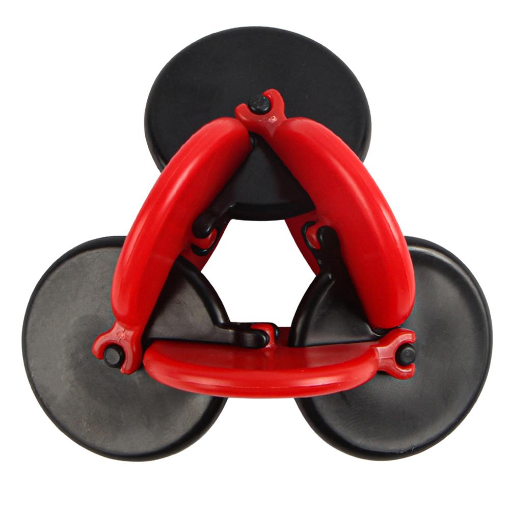 Jouet circulaire torsadé pour soulager l'anxiété, gadgets innovants pour enfants adultes, soulagement de l'éducation, décompression: Black and Red