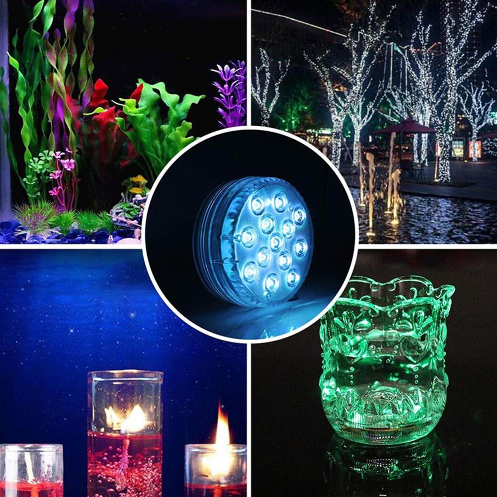 Led Aquarium Kleurrijke Onderwater Waterdichte Licht Heldere Afstandsbediening Licht Voor Zoutwater Zoetwater Vis Koraalrif