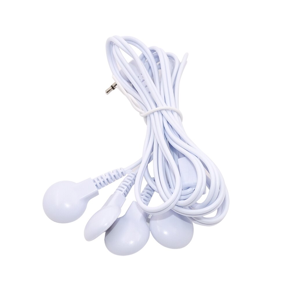 Cable conductor TENS de 4 vías, electrodo para unidad de electrodos, máquina de terapia Digital, masajeador corporal de fisioterapia