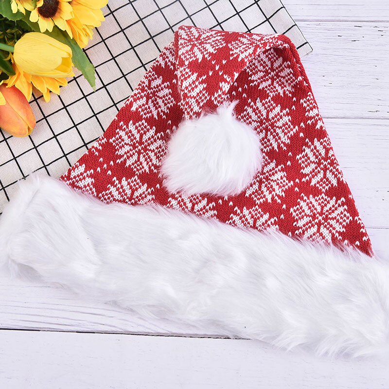 The Christmas Pudding Hat Wool Knit Knitted Xmas Winter Men Ladies: Snow