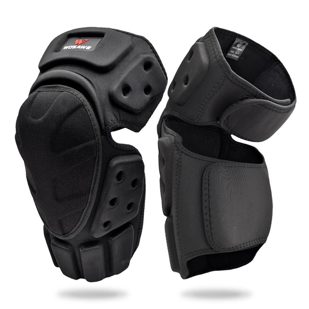 WOSAWE Motorcycle Knee Pad Men Protective Gear Knee Gurad Knee Protector Rodiller Equipment Gear Motocross Joelheira Moto: Elbow Pads - 3