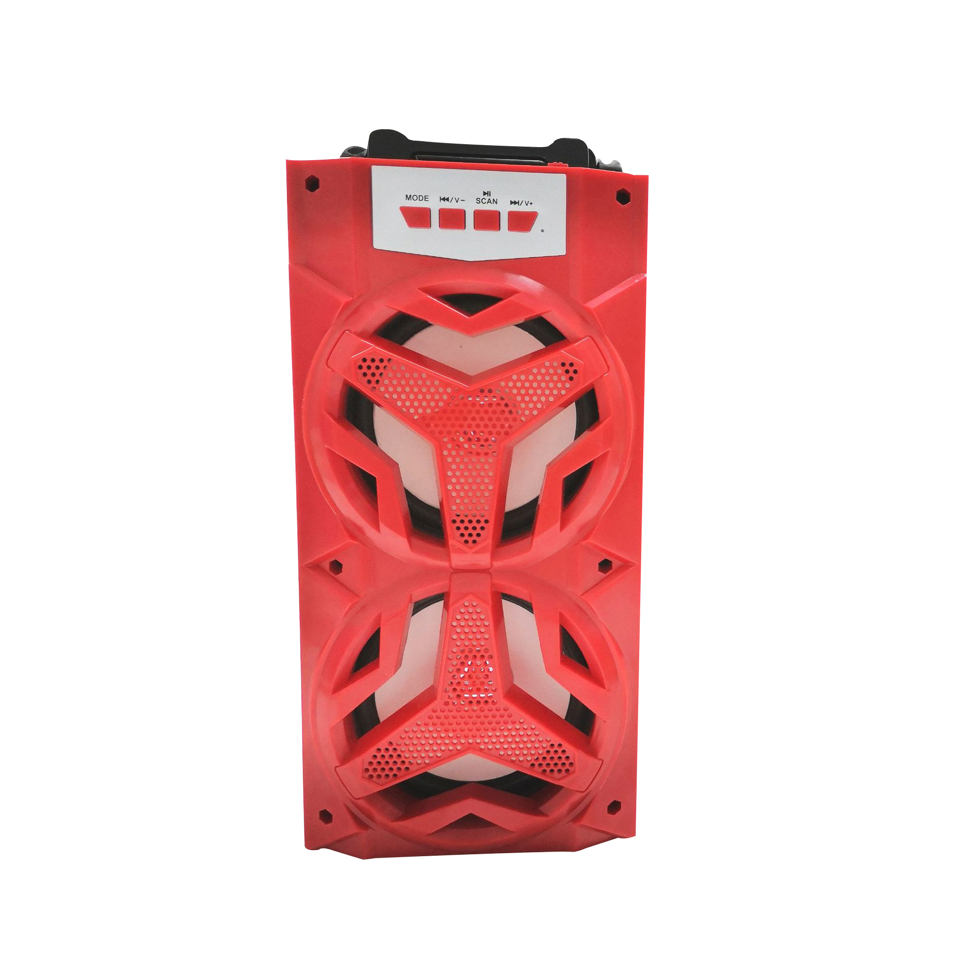 Computer Randapparatuur Geluid Bluetooth Compatibel Luidsprekers Ondersteuning Tf Card Aux Fm U Disk Outdoor Dance Draadloze Draagbare Subwoofer: Rood