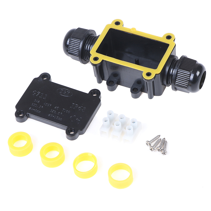 2 Way Waterproof Electrical Junction Box For Outdoor Lighting Cable IP68