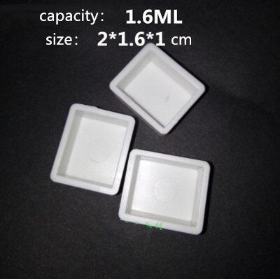 1/12/36pcs Empty Full/Half Pan White Half Pans Paint Plastic Watercolor Paint Grid Half Pans Artists Palette Art Supplie: white 12pcs