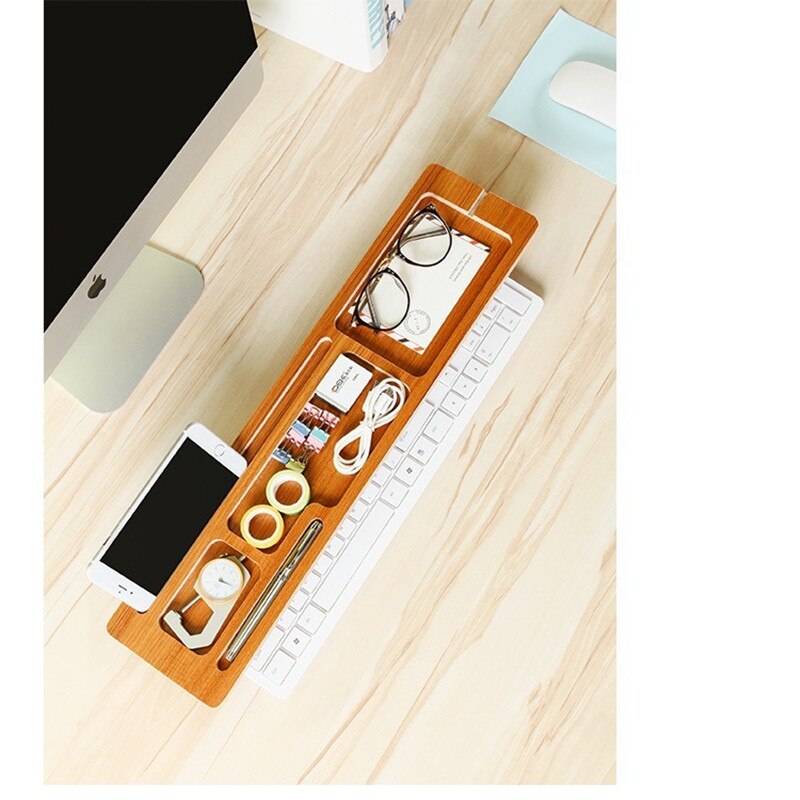 Desk Storage Shelf Office Supplies Desktop Organizer Storage Rack Phone Keyboard Storage Pen Shelf Partition Rack