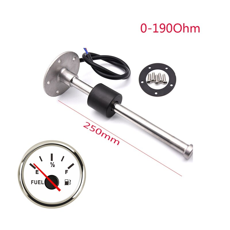 0-190 OHM Fuel Tank Oil Level Indicator Fuel Gauge Digital Fuel Gauge for Ship Truck Car