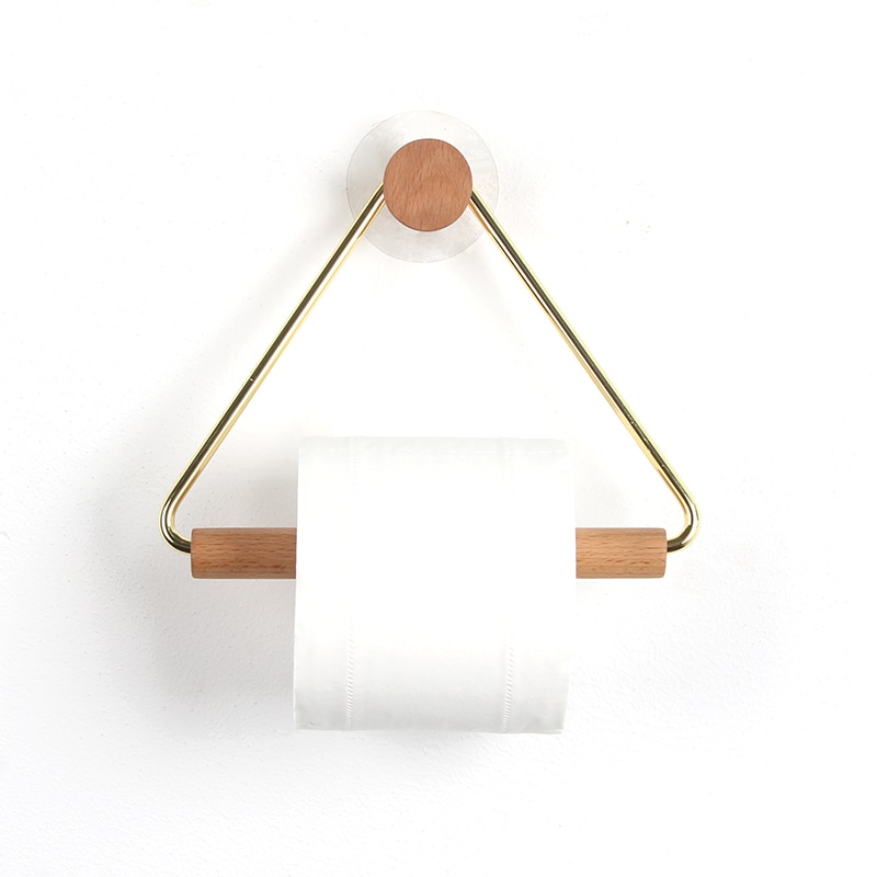 Toiletpapier Handdoek Dispenser Houten Papierrol Houder Voor Badkamer Contact Papier Houder Huishouden Opbergrek