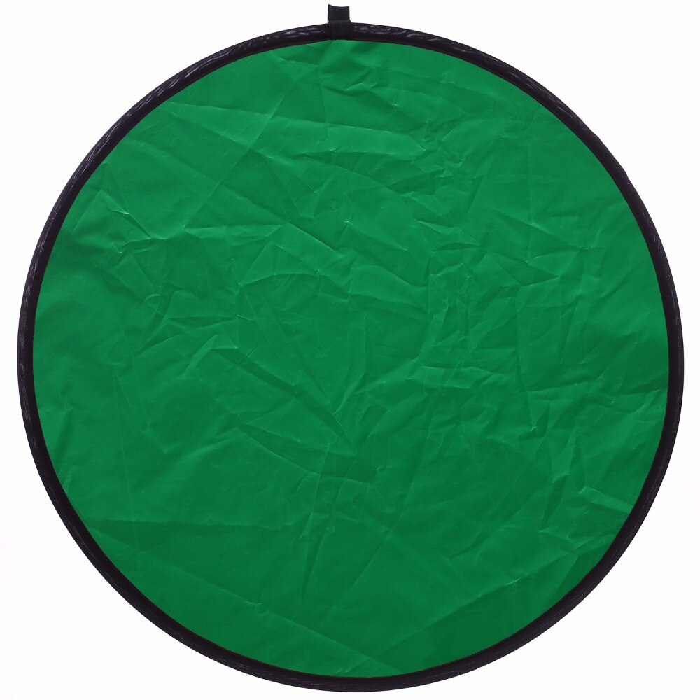 24"60cm 7 in 1 Reflector Portable Collapsible Light Round Photography Reflector Studio Multi-fucntion Photo Disc Green Blue Gold