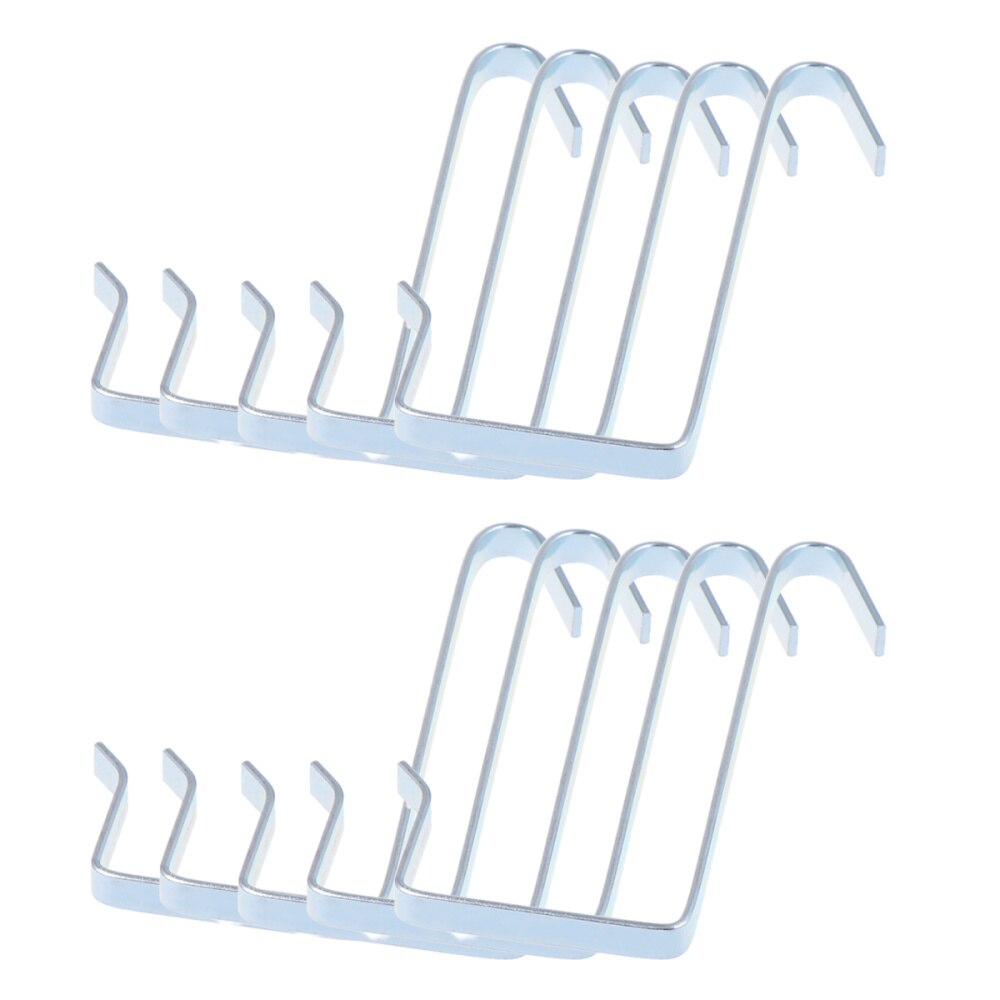 52Pcs Blue Iron Door Back Hooks Multifunctional Traceless Over the Door Hanger for Wall Storage Bag Pocket Hanging Bag