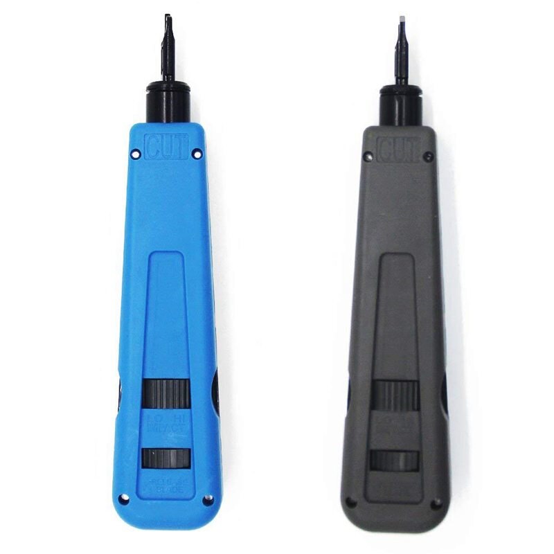 Punch Down Impact Tool With 110 And 66 Blades, Network Wire Cable Cat6/Cat5E Telephone Impact Terminal Insertion Tools