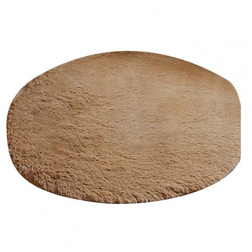 40Cm Duurzaam Ronde Zachte Koralen Fleece Badmatten Badkamer Slaapkamer Keuken Antislip Vloermat Wateropname Tapijt thuis Deurmat: Wine Red