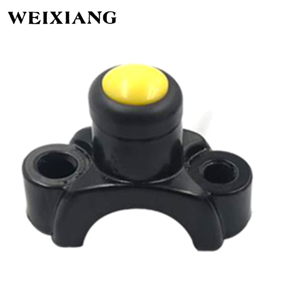 Aluminum Alloy Motorcycle Horn Button Power Start Switch Memontary Button Motorcross Handlebar Mount Switches: 1080B-Yellow