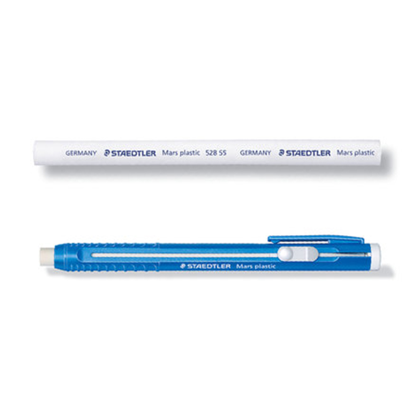 Staedtler mars plast blyant bly gummi viskelæderholder/refill til grafit på papir & mat tegnefilm 528 50 art