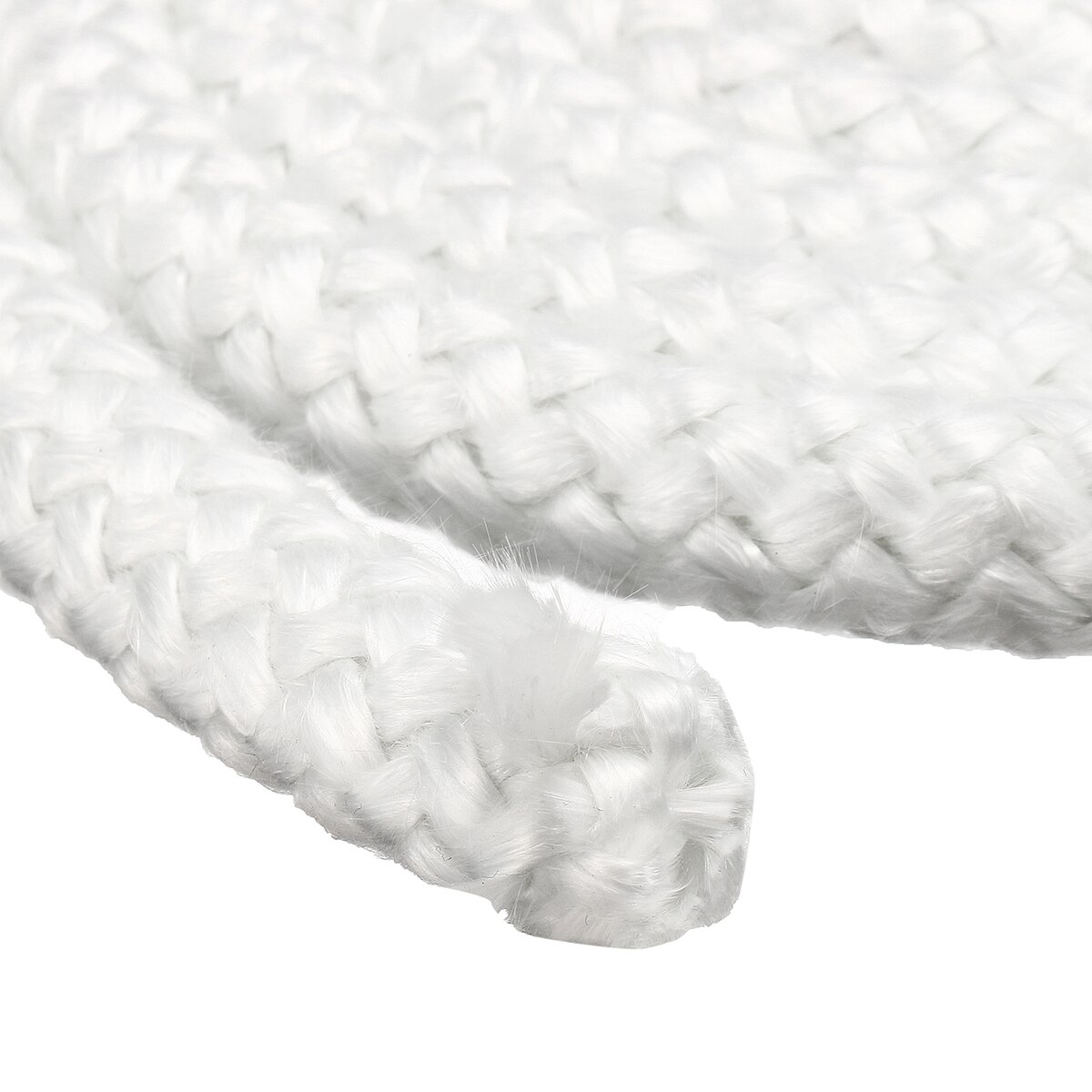 2M 12.7mm White High Density Fibreglass Rope Wood Stove Heater Door Seal Gasket Anti temperature For Home Commercial Heater Oven