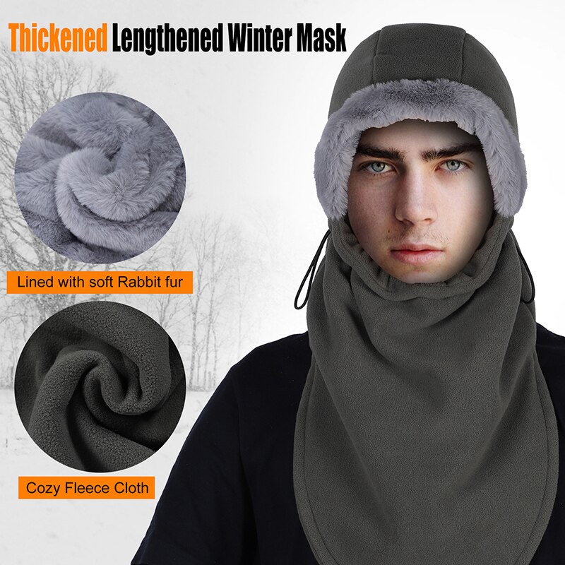 Ouest vélo hiver cyclisme chapeau pour homme vélo thermique polaire cou plus Ski Snowboard moto masque chapeau vélo chapeaux