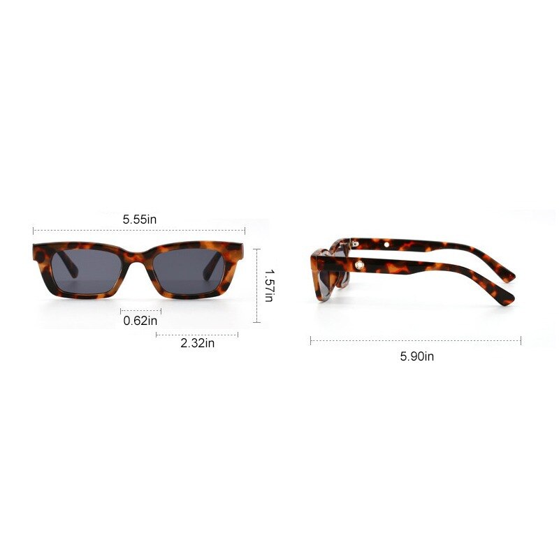 1Stck Neue Frauen Rechteck Jahrgang Sonnenbrille retro Punkte Sonnenbrille Weibliche Dame Brillen Katze Auge Fahrer Brille