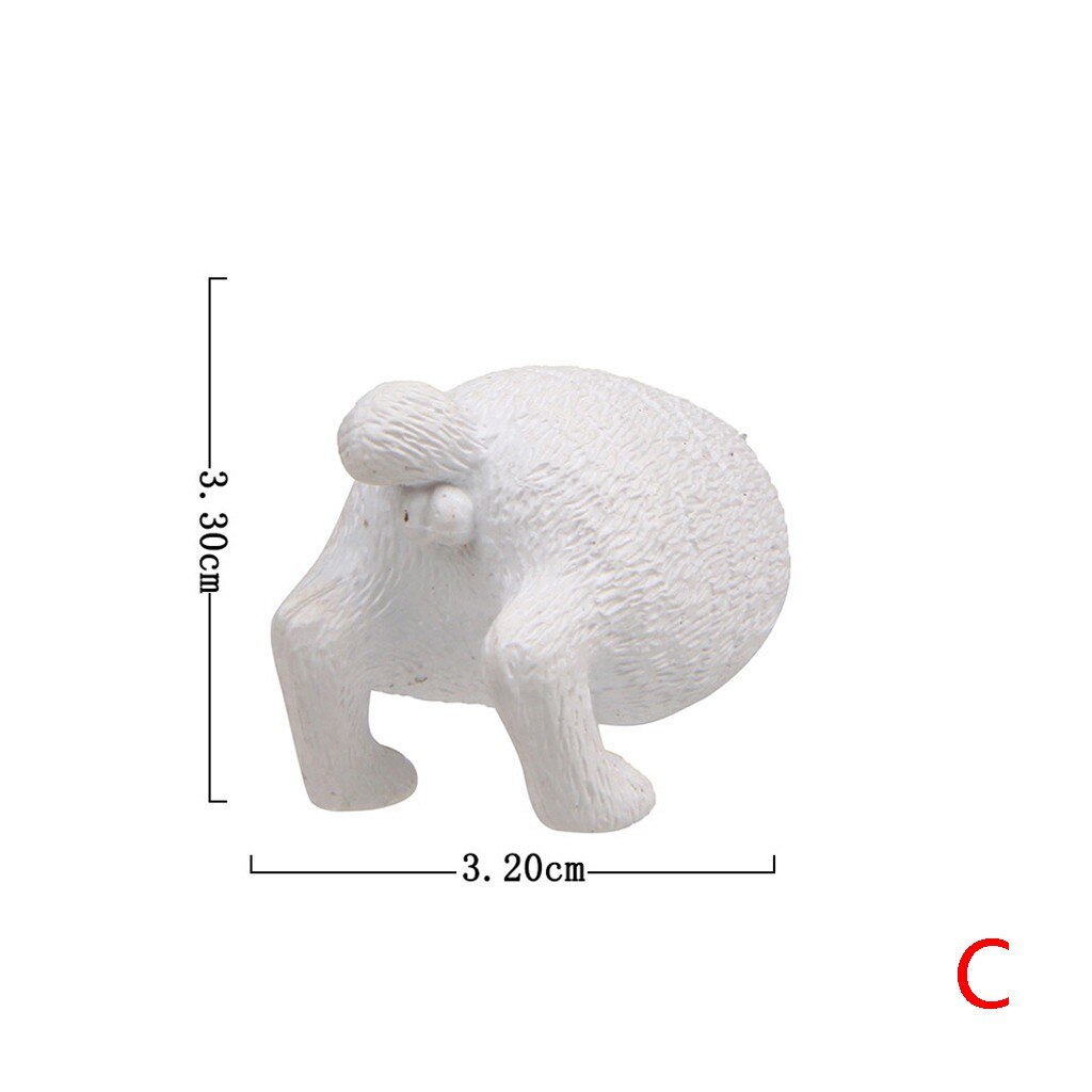 Fridge Magnet Sticker Funny Synthetic Resin Useful Key Holder Cat Ass 4 Pattern Cute Cat Ass Refrigerator Sticker: C