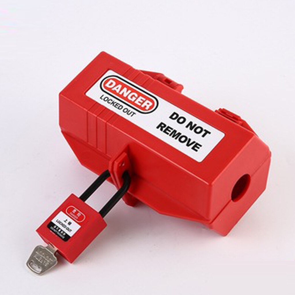 Safety Electrical Plug Lockout Box Plastic Tagout Power Plug Padlock Tools