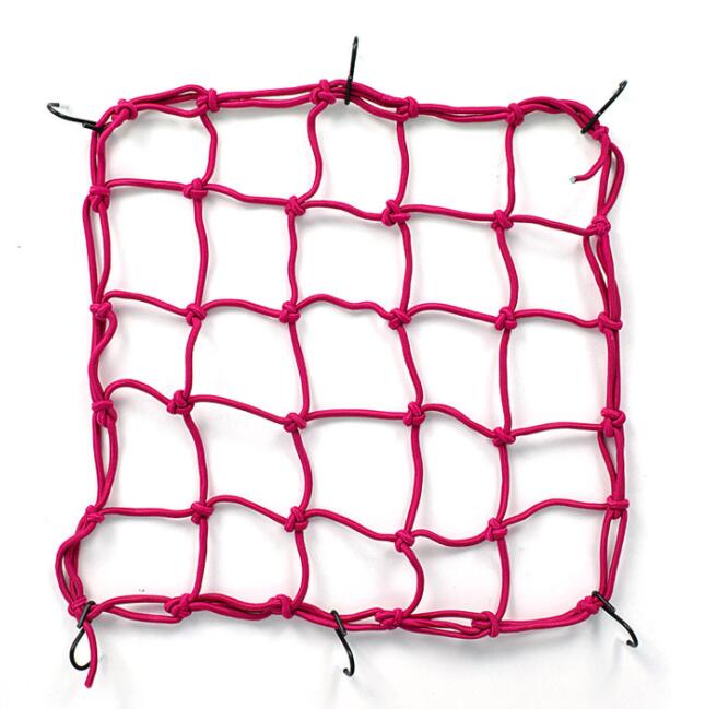 Motorcycle Luggage Net Bike 6 Hooks Hold down Fuel Tank Luggage Mesh Web Bungee CBR250 CB400 VTEC XJR400 YZF R1 S1000RR Z1000: Red