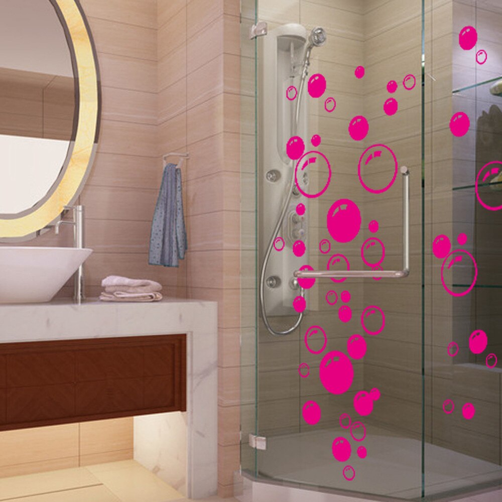 Bellen Cirkel Verwijderbare Muur Behang Badkamer Raam Sticker Decal Thuis Diy Muurstickers Home Decor Etiqueta De La Pared