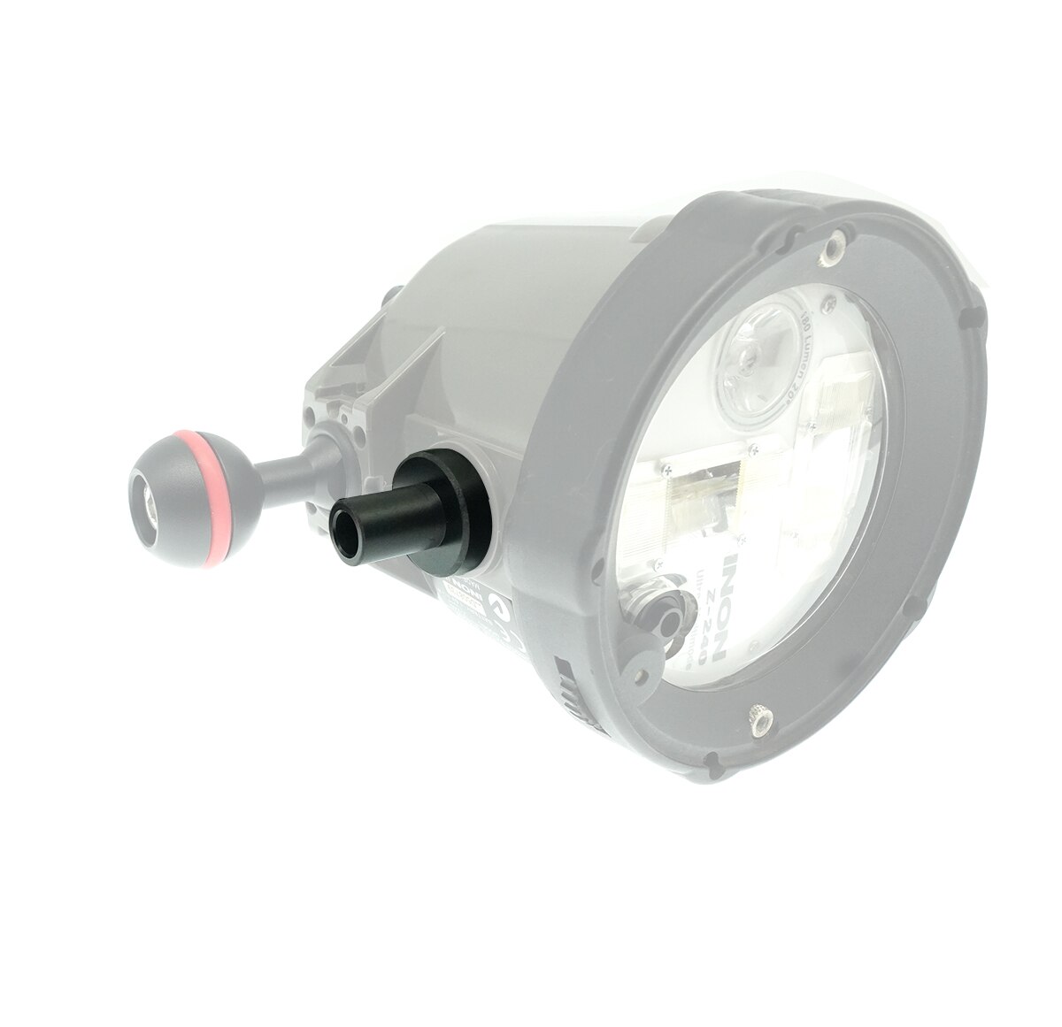 Nitescuba-Adaptador de conector de fibra óptica para linterna de buceo, montaje de fibra para Inon S2000 D200 Z330, accesorio de tapa estroboscópica