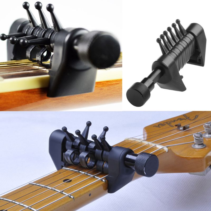 Multifunctionele Klem Capo Open discrete Tuning Akkoorden Voor Akoestische Elektrische Gitaar Y4UB