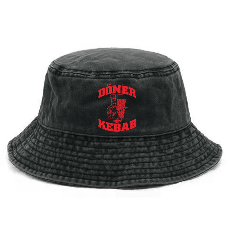 Doner Kebab Bucket Hat Distressed Hats Cap Washed Men Retro Outdoor Summer Doner Kebab Cap Bob Panama Caps: Lavande