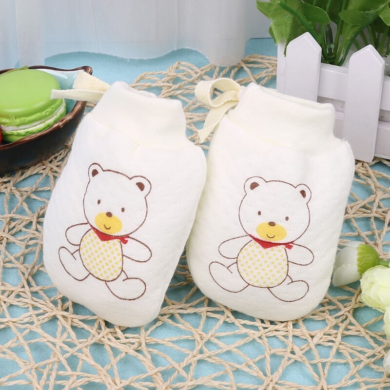 Lovely Baby Infant Boys Girls Anti Scratch Mittens Soft Newborn Gloves L4MC