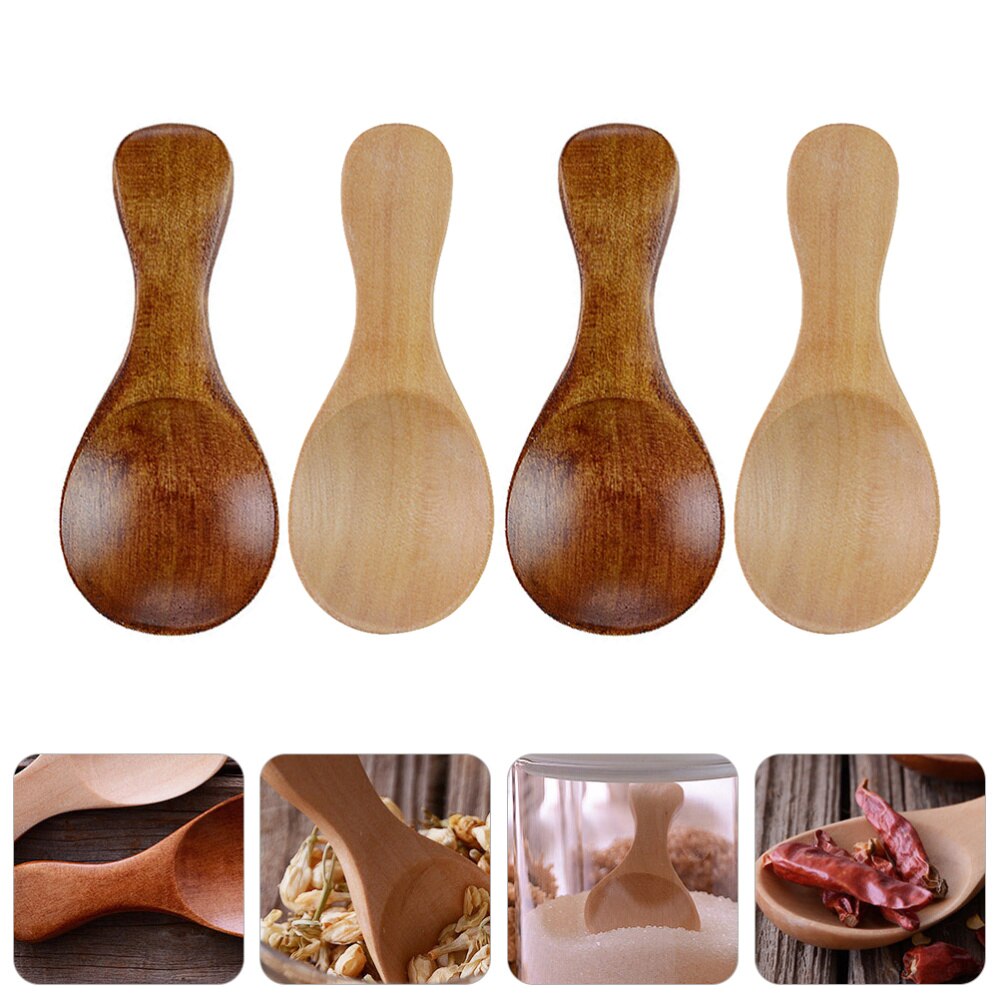 Mini Houten Lepel, 12PCS Mini Handgemaakte Houten Lepels, Klein Hout Kinderen Lepel, Kleine