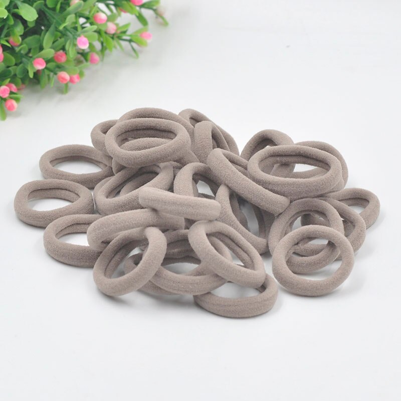 Aikelina-coleteros para niña y bebé, accesorios para el cabello para niña, bandas de goma de , accesorios de goma para corbata, 50 unids/lote,