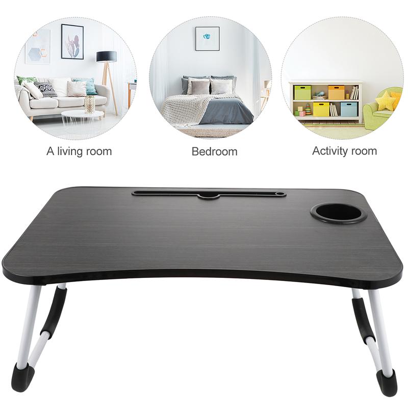 1pc Laptop Table Bedroom Study Desk Home Folding Desk Student Writing Table