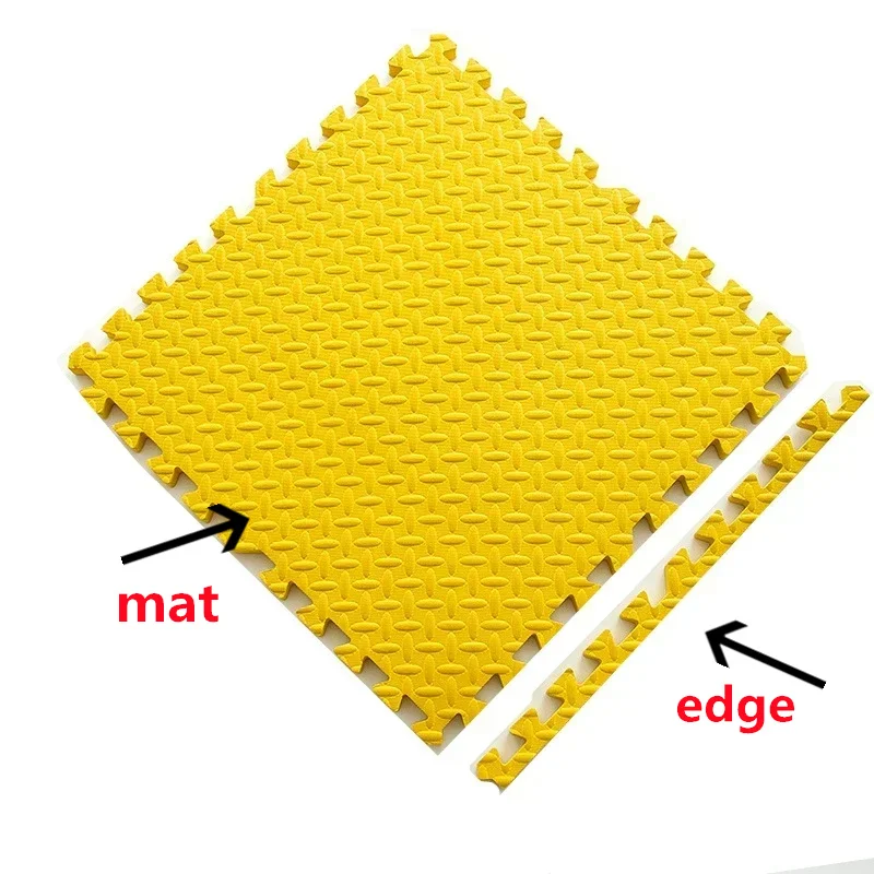 4Pcs Verdikking Mat Voor Kids Kinderen Schuim Vloer Kinderen Stiksels Kruipen Klimmen Thuis Slaapkamer Woonkamer Tatami Spelen mat: yellow 1