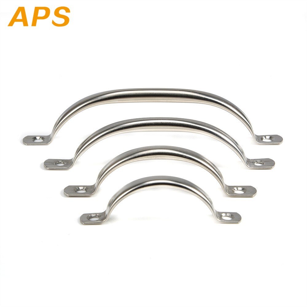 Tiradores de puerta de acero inoxidable, pomo de armario, cajones plateados, perillas de armario de cocina, 63mm, 79mm, 104mm, 125mm, estilo antiguo, 2 uds.