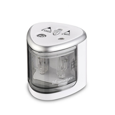 Estudo manual automático desenho lápis caneta apontador interruptor elétrico apontador de lápis papelaria escritório em casa material escolar: ROXO