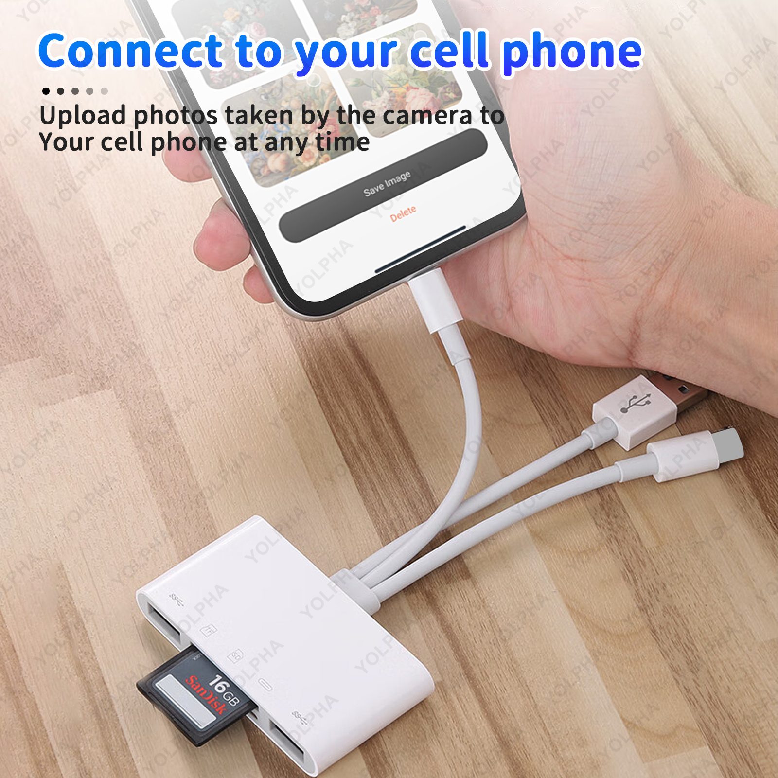 Czytnik kart pamięci 5w1 USB OTG SD do iPhone'a iPada Urządzenia USB C A Gniazda Micro SD SD Obsługa SD Micro SD SDHC SDXC MMC