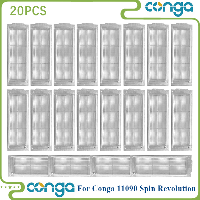 Fit For Cecotec Conga 11090 Spin Revolution Robot Vacuum Parts Roller Side Brush Hepa Filter Mop Cloth Rag Dust Bag accesorios: Beige